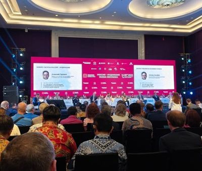 Forum Bisnis Rusia–Indonesia yang digelar di Rusia, April 2025