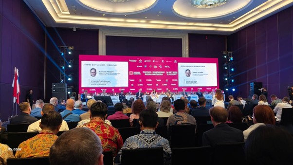 Forum Bisnis Rusia–Indonesia yang digelar di Rusia, April 2025