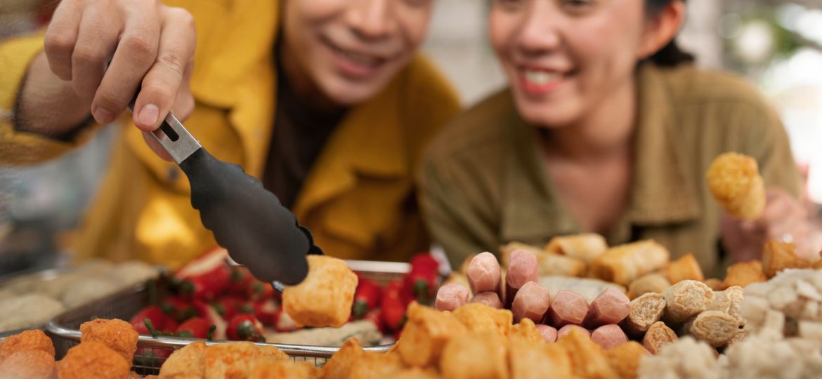Ilustrasi kuliner frozen food all you can eat.