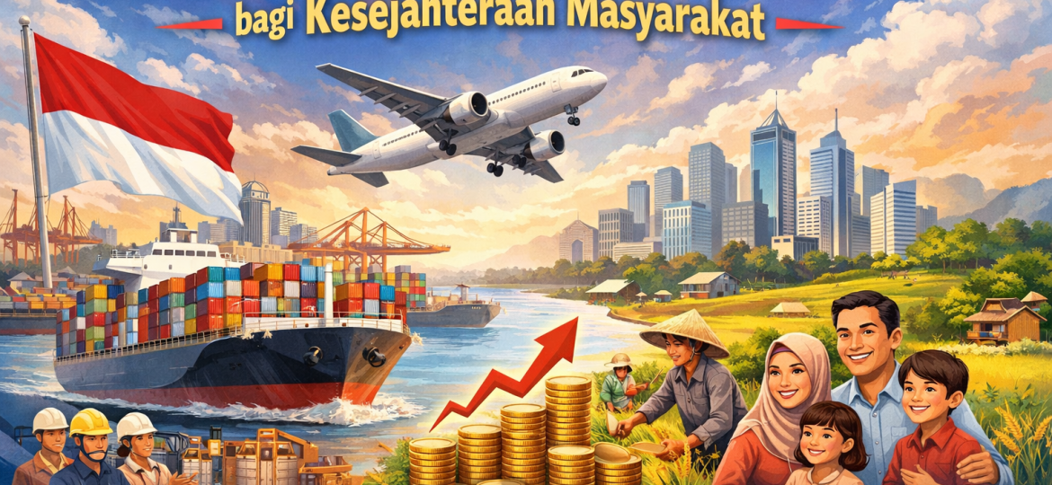 Exporthub - Dampak Nyata Penguatan Ekspor Indonesia bagi Kesejahteraan Masyarakat