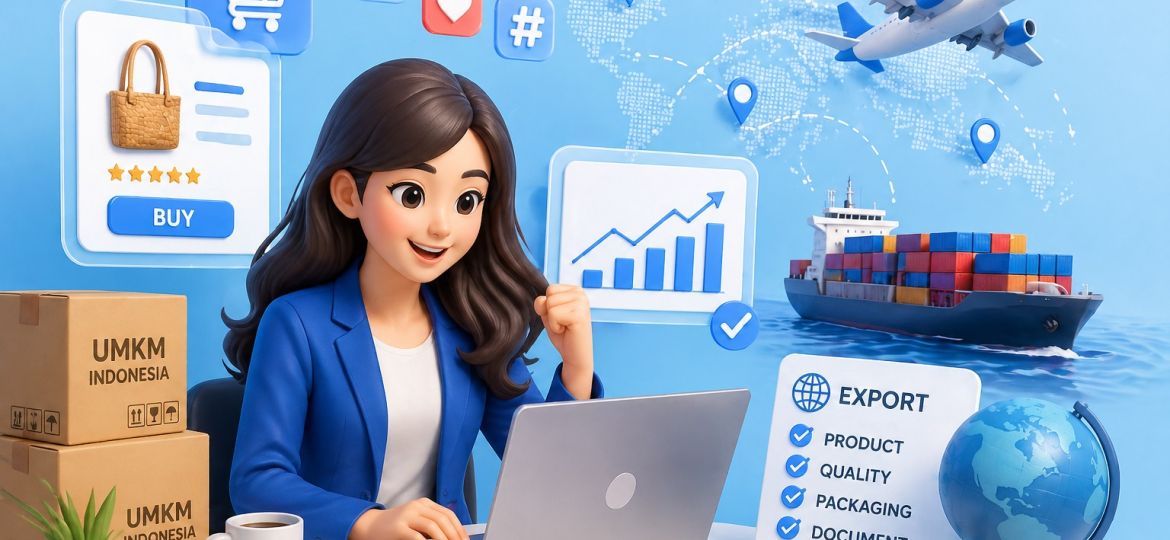 ekspor produk UMKM dengan strategi digital yang tepat