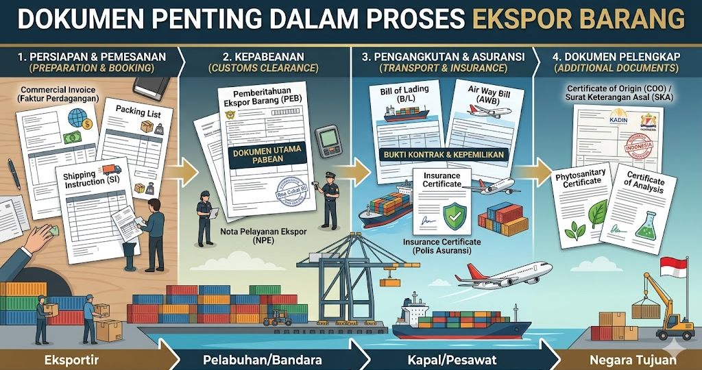 Exporthub - Dokumen Penting dalam Proses Ekspor Barang