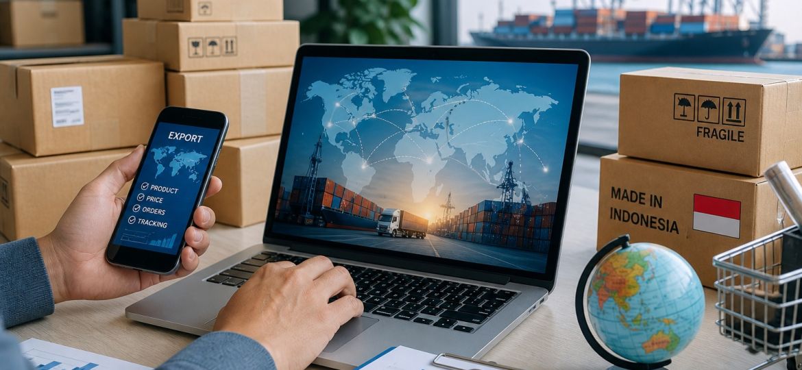 Strategi ekspor produk UMKM menggunakan platform digital untuk menjangkau pasar global