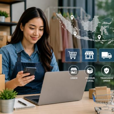 Pelaku UMKM memanfaatkan marketplace nasional untuk memperkuat pasar domestik dan memperluas penjualan produk lokal secara digital