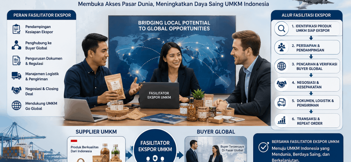 Exporthub - Fasilitator Ekspor UMKM dari Supplier ke Buyer Global
