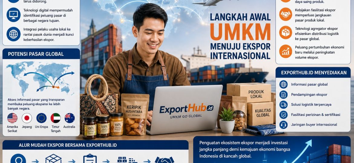 Exporthub.id - Langkah Awal UMKM Menuju Ekspor melalui platform ExportHub.id