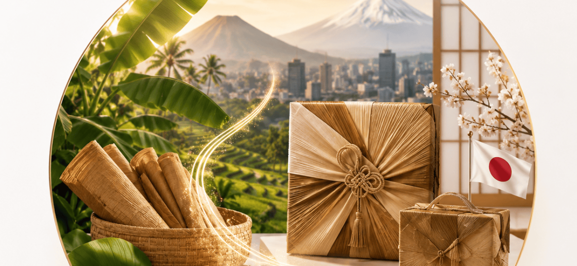 Exporthub.id- Daun Pisang Kering yang Kita Buang Ternyata Jadi Barang Mewah dengan Harga Jutaan di Jepang!
