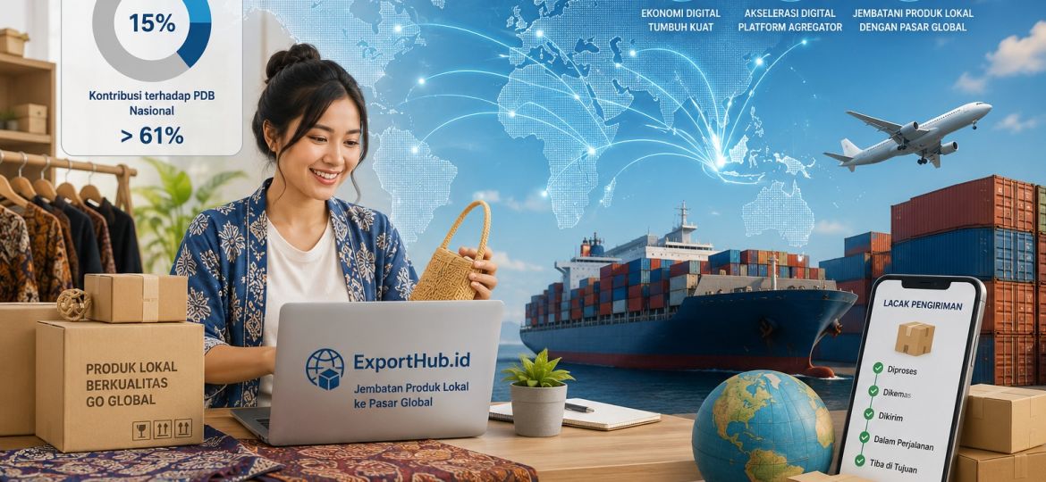 Exporthub.id - Platform ExportHub.id membantu UMKM Indonesia melakukan ekspor produk ke pasar global secara digital.