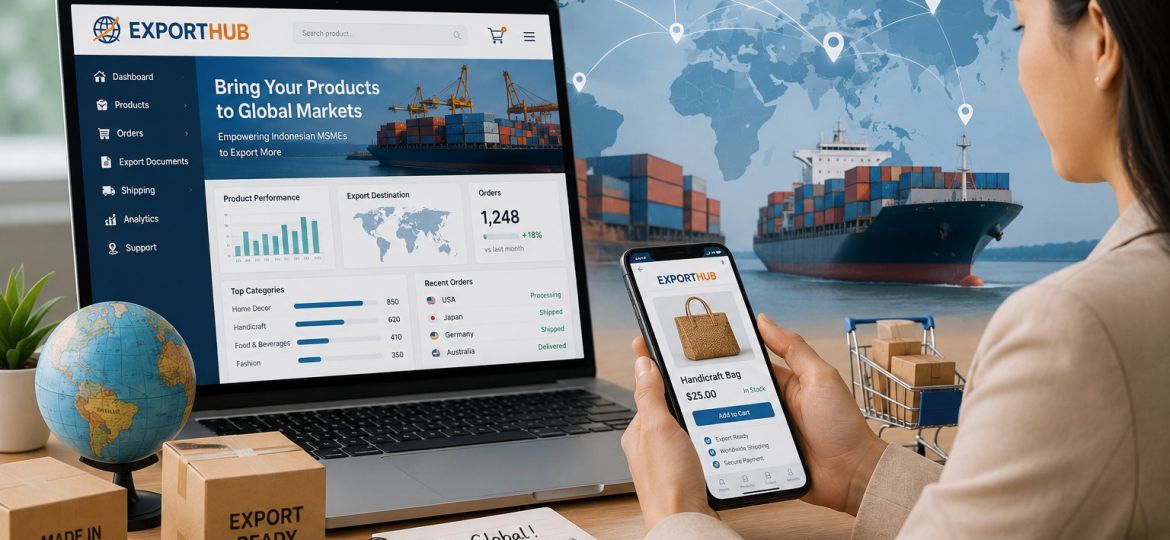 Pelaku UMKM memanfaatkan marketplace lokal untuk memperkuat penjualan domestik dan meningkatkan peluang ekspor ke pasar global