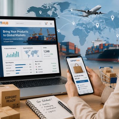 Pelaku UMKM memanfaatkan marketplace lokal untuk memperkuat penjualan domestik dan meningkatkan peluang ekspor ke pasar global