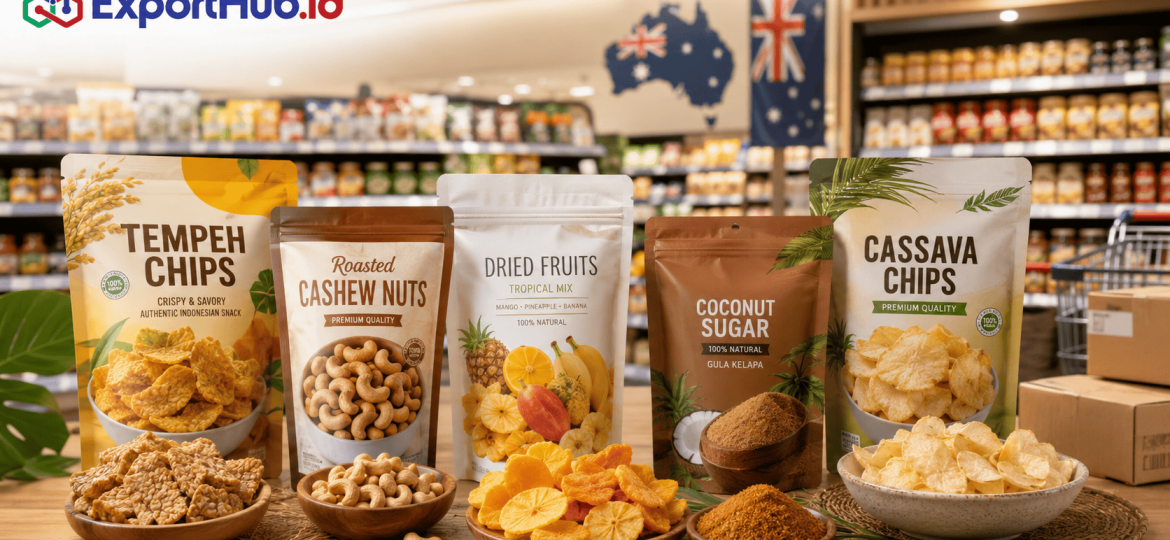 exporthub.id-Bukan Cuma Kopi! Ini 5 Produk Olahan Makanan UMKM yang Paling Mudah Tembus Rak Supermarket di Australia
