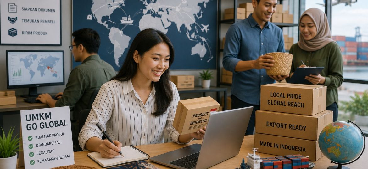 Exporthub.id - Pelaku usaha lokal melakukan kurasi produk berkualitas dalam rangka menyukseskan program UMKM Go Global.
