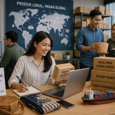 Exporthub.id - Pelaku usaha lokal melakukan kurasi produk berkualitas dalam rangka menyukseskan program UMKM Go Global.